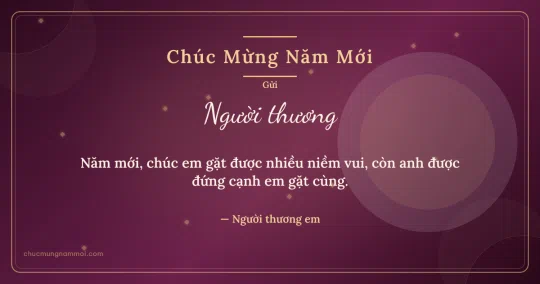 Thiệp Tết cho người yêu: Kim tuyến trên nền rượu vang