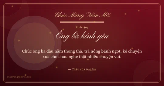 Thiệp Tết cho ông bà: Nhung đỏ đón xuân