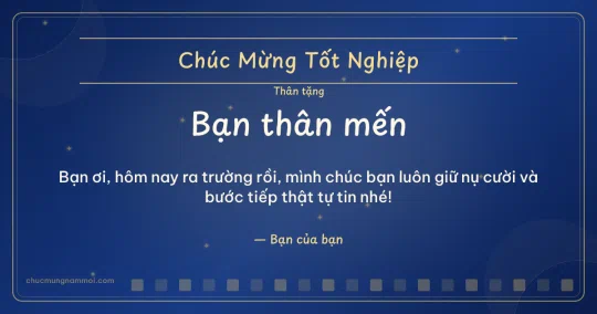 Thiệp cho bạn bè: Sao lấp lánh ngày tốt nghiệp